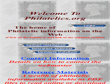 Tablet Screenshot of philatelics.org